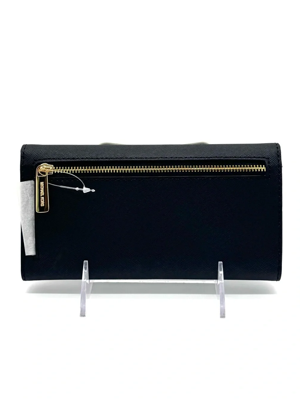 Michael Kors Large Jet Set Travel Trifold Wallet - Black/Gold